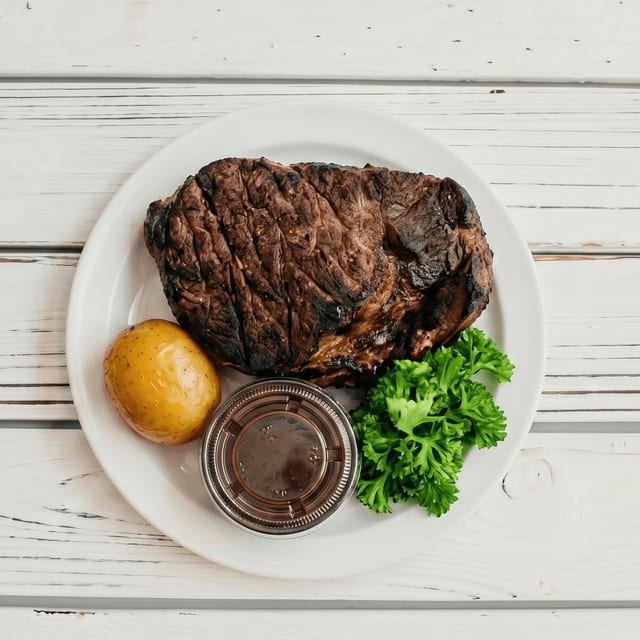 Marinated Ribeye Steak.