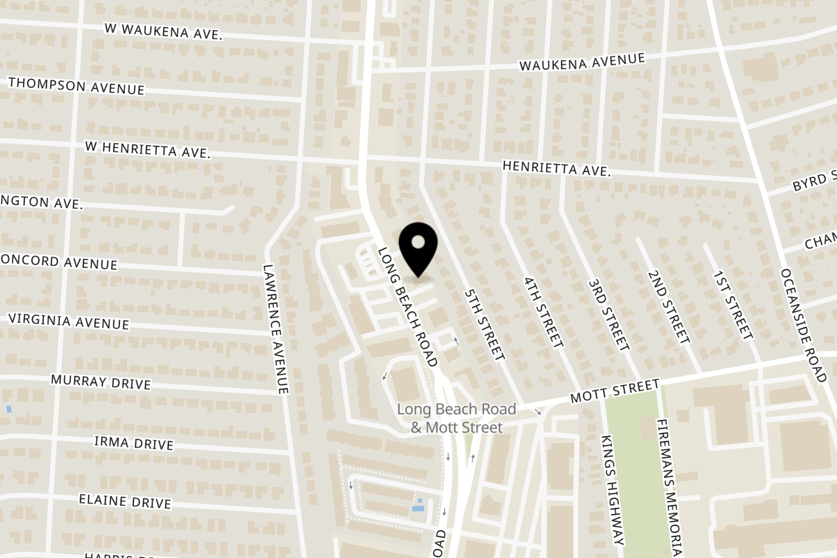 Map showing the location of Ben's Crab Ben's Crab Oceanside on 3451 Long Beach Rd in Oceanside
